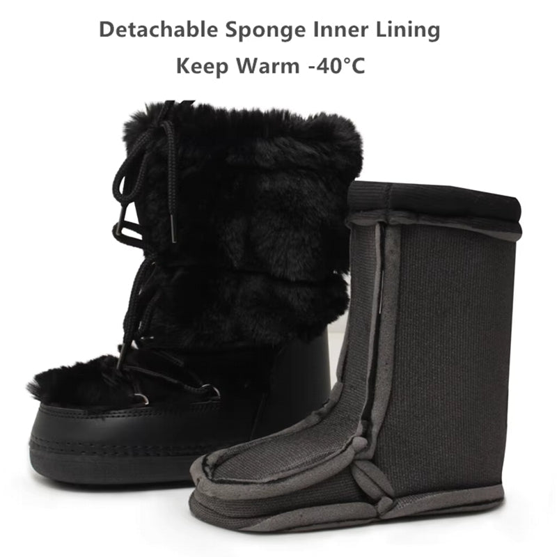 Winter Fur Women Snow Boots Snow Boots - Tophatter Daily Deals