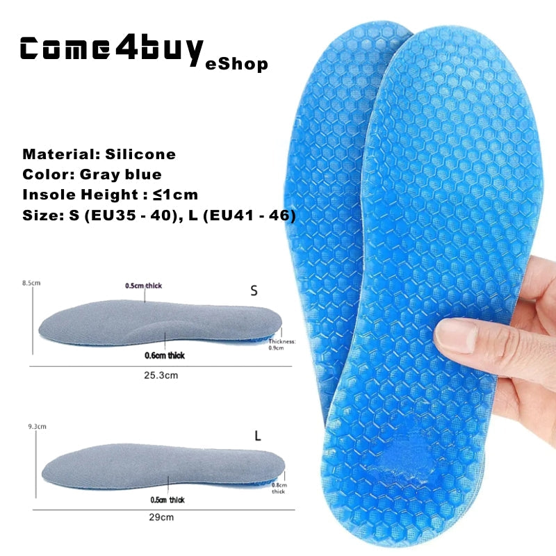 Silicone Shoes Insoles Honeycomb Soft shock absorption Shoe Accessories - Tophatter Daily Deals
