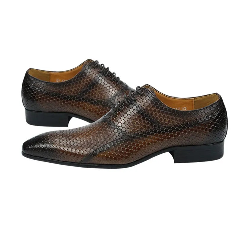 Retro Business Exquisite Carved Dress Office Oxfords Shoes Men Dresses Shoes - Tophatter Daily Deals