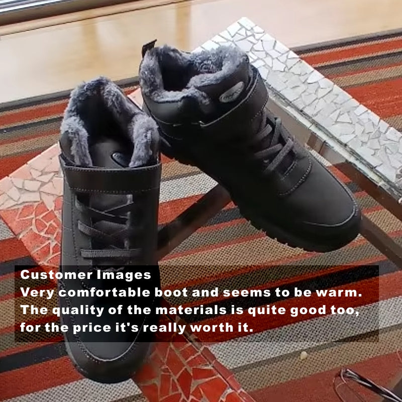Snow Boots Casual Non-slip Warm Men Shoes Boots - Tophatter Daily Deals