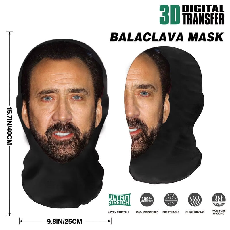 3D Printing Elastic Full Face Mask For Cosplay Headgear Motorcycle Face Mask - Tophatter Daily Deals