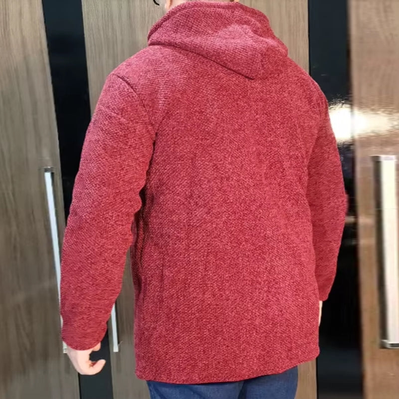Warm Zipper Medium Long Cardigan Sweaters Men's Clothing - Tophatter Daily Deals