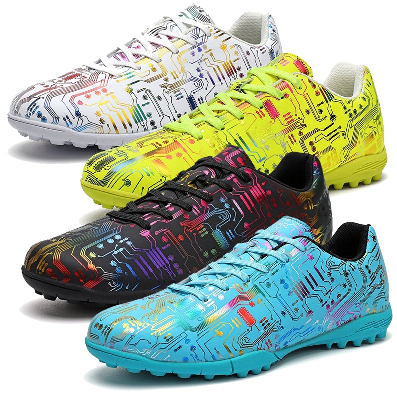 Unisex Ankle Football Boots Cleats Grass Training Soccer Shoes - Tophatter Daily Deals