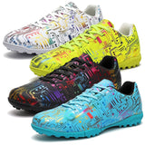 Unisex Ankle Football Boots Cleats Grass Training Soccer Shoes - Tophatter Daily Deals