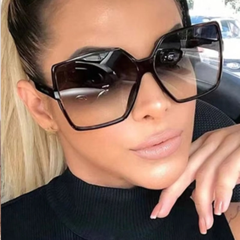 Unisex Gradient Hip Hop Shades Sun Glasses Black Sunglasses - Tophatter Daily Deals