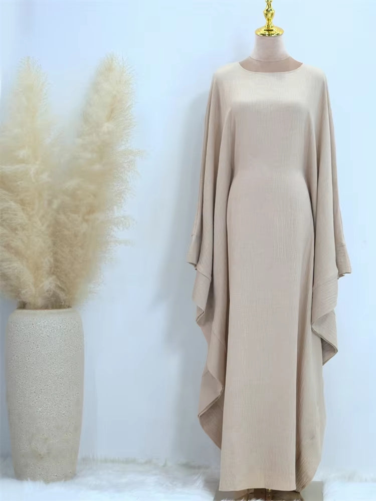 Ramadan Khimar Abaya Muslim Modest Dress Beige Maxi Dresses - Tophatter Daily Deals