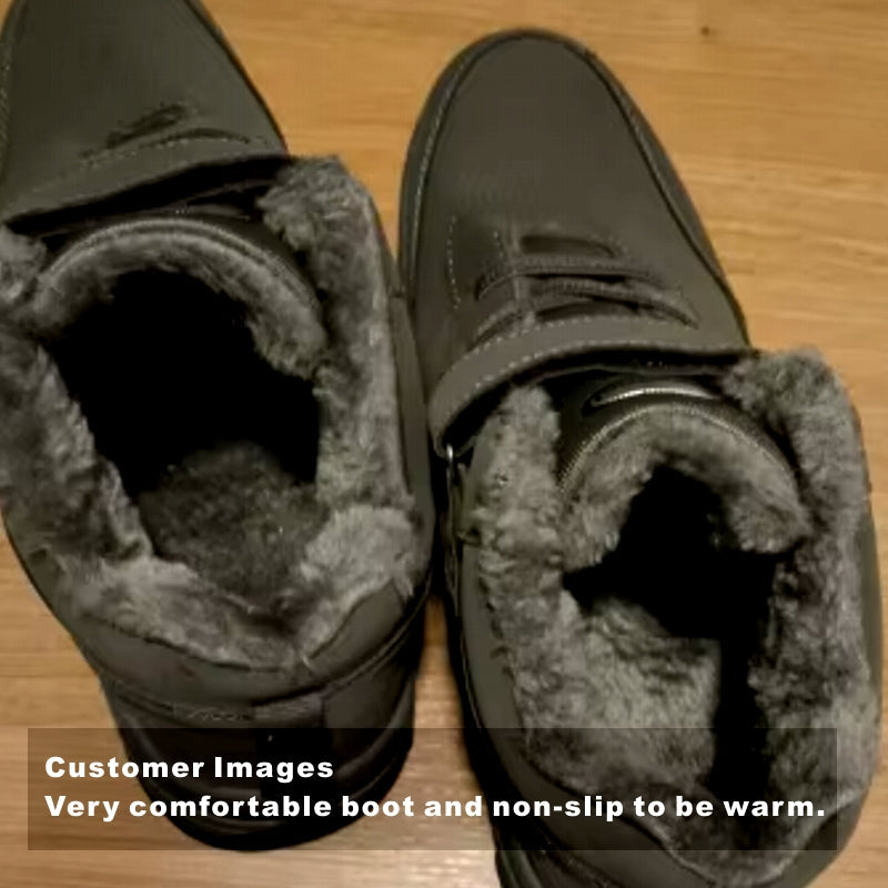 Snow Boots Casual Non-slip Warm Men Shoes Boots - Tophatter Daily Deals