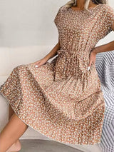 Mini Dress For Women Summer Print Holiday Beach Mini Dresses - Tophatter Daily Deals