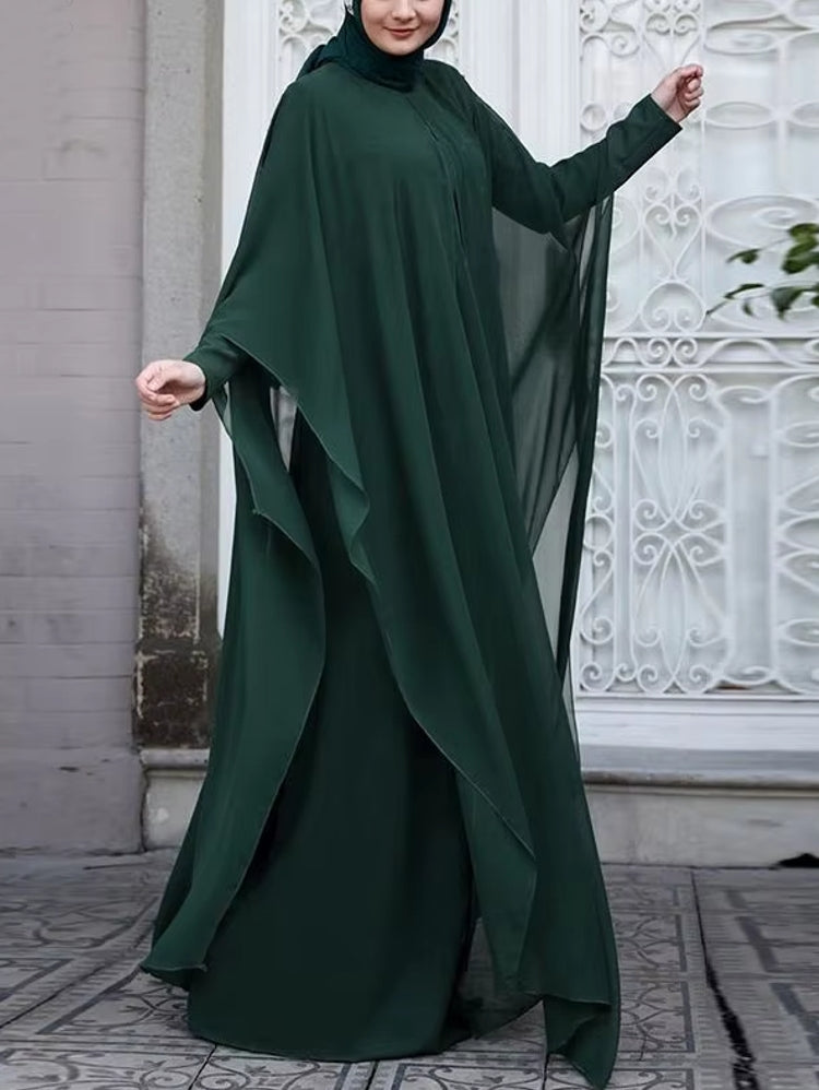 Muslim Dresses Robe Abaya Long Sleeve Dress Maxi Dresses - Tophatter Daily Deals