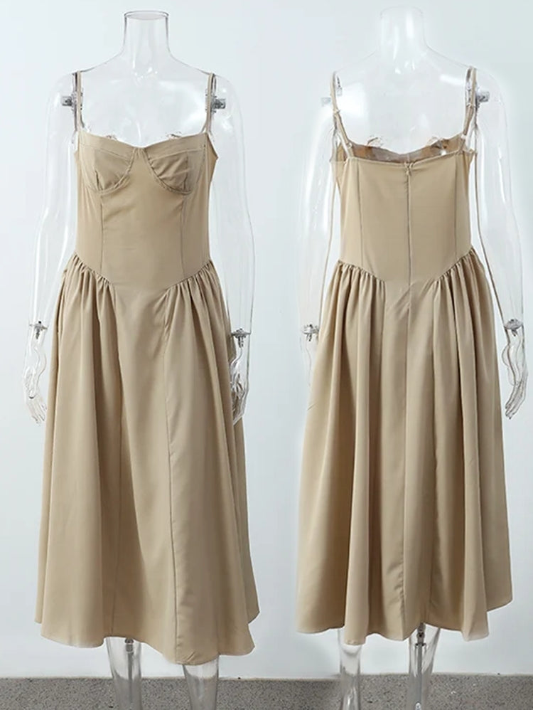 Elegant Events Corset Dress Sexy Strapless Midi Dresses Midi Dresses - Tophatter Daily Deals