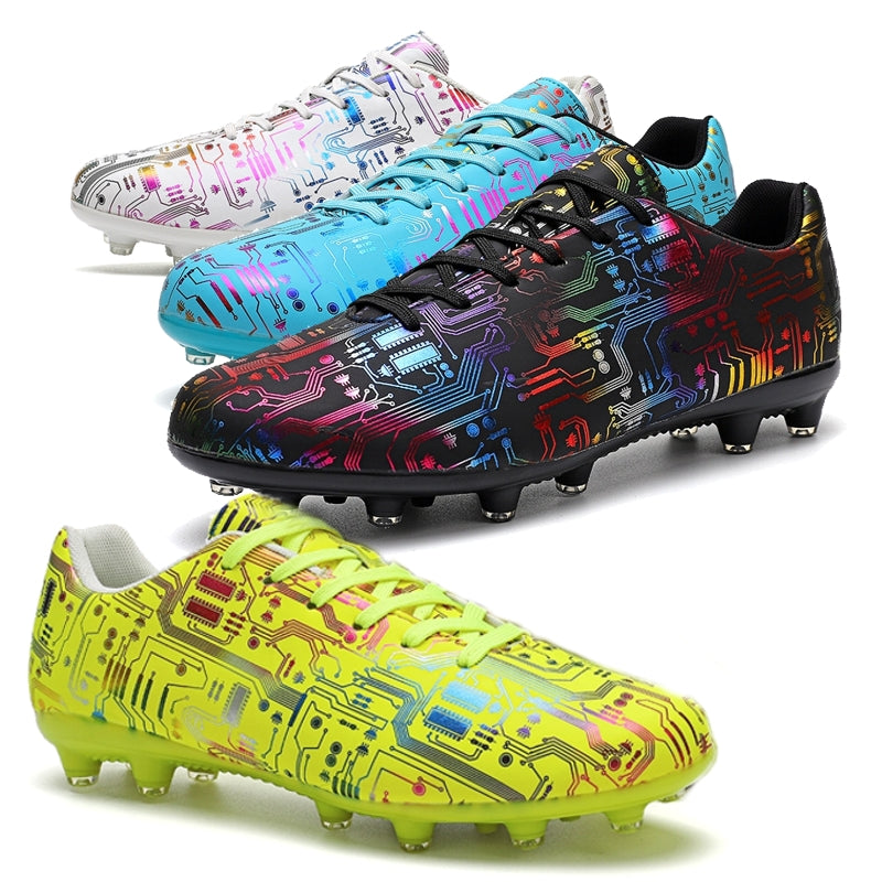 Unisex Ankle Football Boots Cleats Grass Training Soccer Shoes - Tophatter Daily Deals