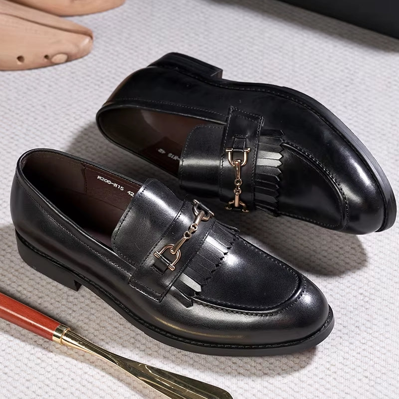 Genuine Leather Business Dress Shoes Comfortable Men Shoes Men Shoes - Tophatter Daily Deals