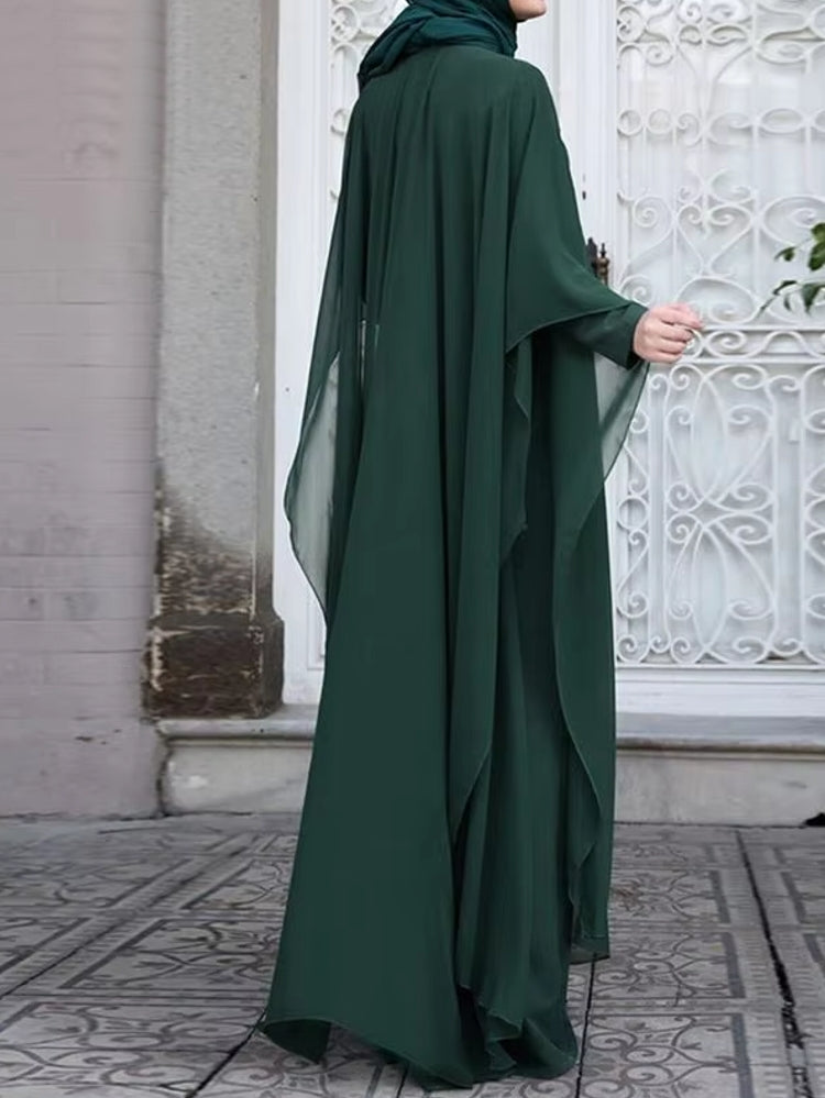 Muslim Dresses Robe Abaya Long Sleeve Dress Maxi Dresses - Tophatter Daily Deals