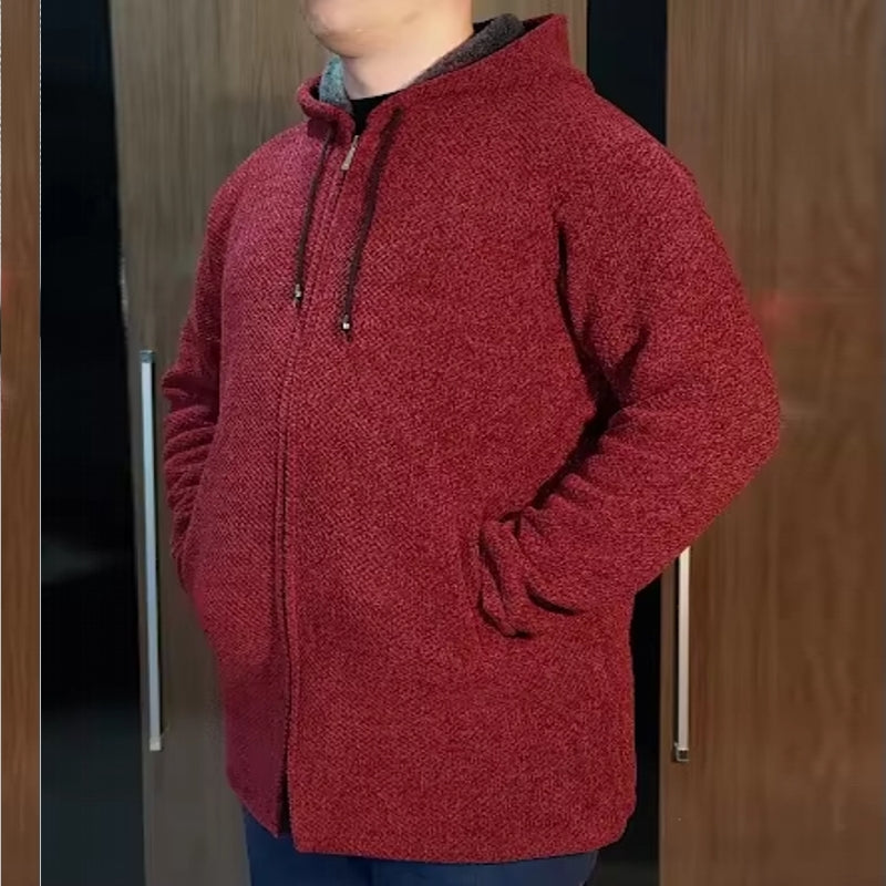 Warm Zipper Medium Long Cardigan Sweaters Men's Clothing - Tophatter Daily Deals