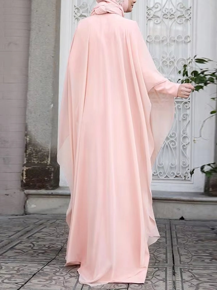 Muslim Dresses Robe Abaya Long Sleeve Dress Maxi Dresses - Tophatter Daily Deals