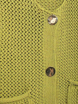 Green Round Neck Women Knitted Vest Blouses - Tophatter Daily Deals