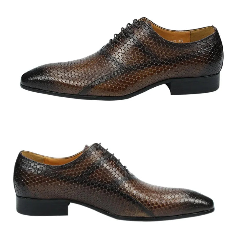 Retro Business Exquisite Carved Dress Office Oxfords Shoes Men Dresses Shoes - Tophatter Daily Deals