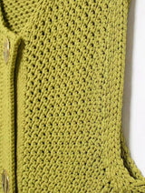 Green Round Neck Women Knitted Vest Blouses - Tophatter Daily Deals