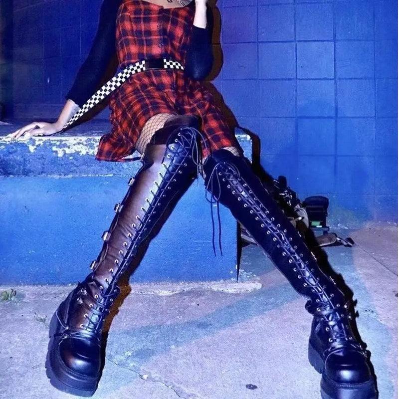 Wedges Long Boots For Women Autumn Winter Over-the-knee Boots Boots - Tophatter Daily Deals