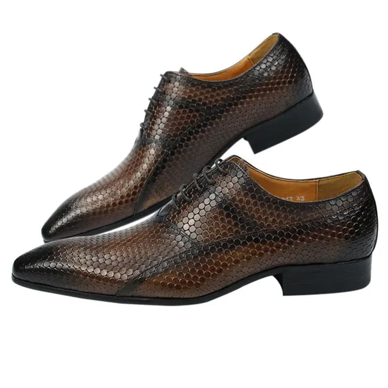 Retro Business Exquisite Carved Dress Office Oxfords Shoes Men Dresses Shoes - Tophatter Daily Deals