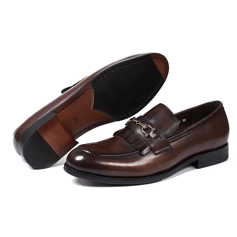 Genuine Leather Business Dress Shoes Comfortable Men Shoes Men Shoes - Tophatter Daily Deals
