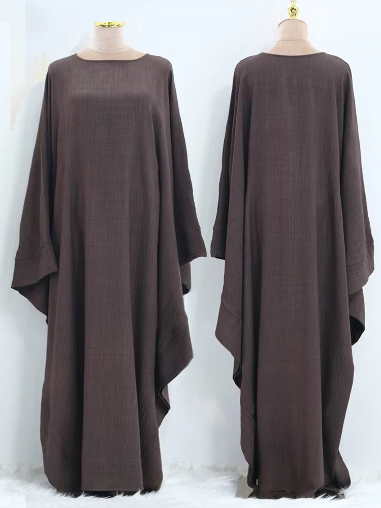 Ramadan Khimar Abaya Muslim Modest Dress Brown Maxi Dresses - Tophatter Daily Deals