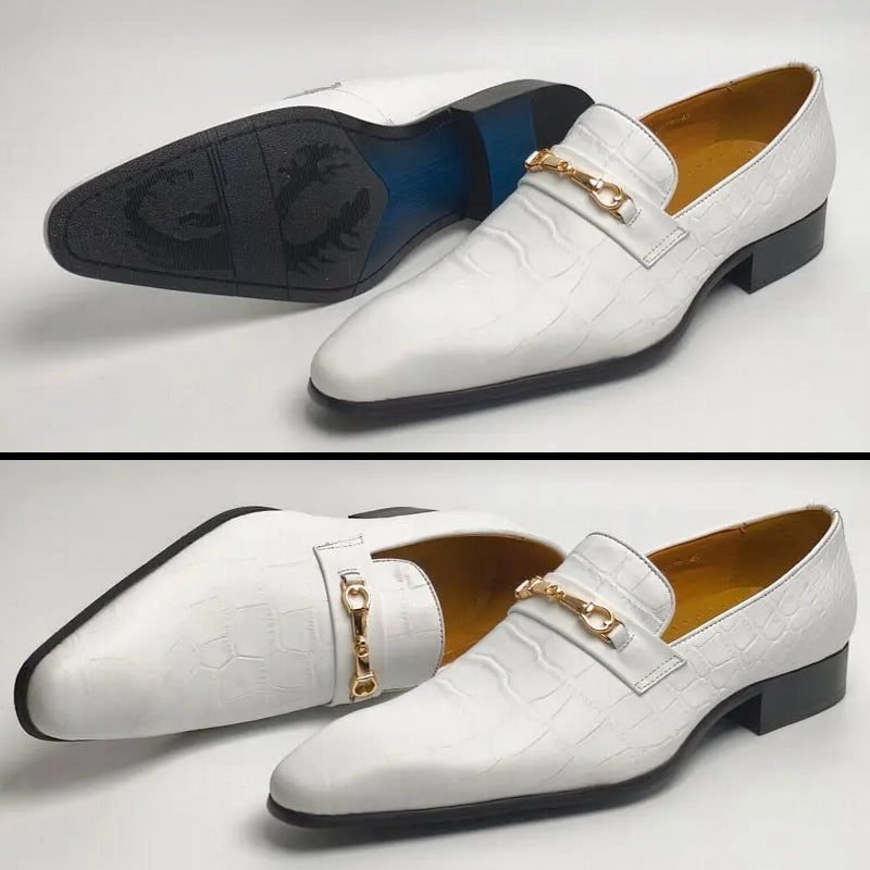 Casual Men Daily Wear Comfortable Office White Party Loafers Men Dresses Shoes - Tophatter Daily Deals