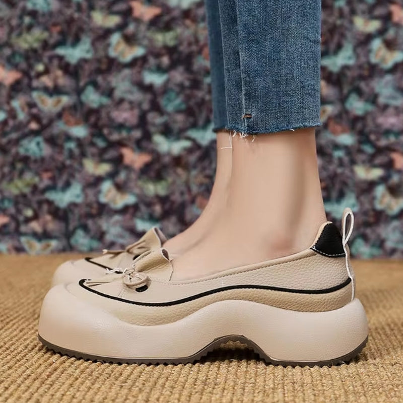 Women PU Sponge Sole Butterfly Bow Shoes Casual Women Shoes - Tophatter Daily Deals