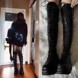 Wedges Long Boots For Women Autumn Winter Over-the-knee Boots Boots - Tophatter Daily Deals