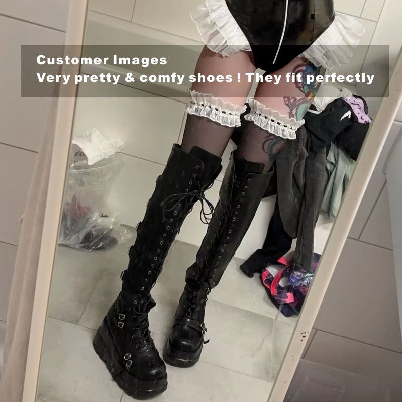 Wedges Long Boots For Women Autumn Winter Over-the-knee Boots Boots - Tophatter Daily Deals