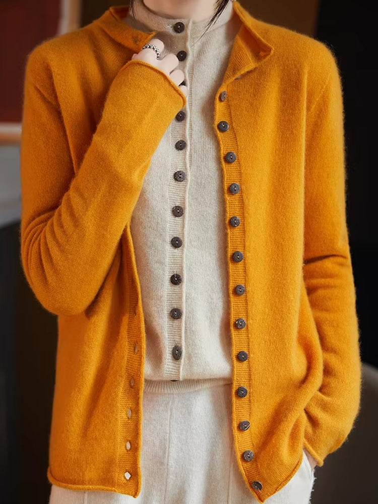 Wool Jacket Knitted Top Sweater Blouses - Tophatter Daily Deals