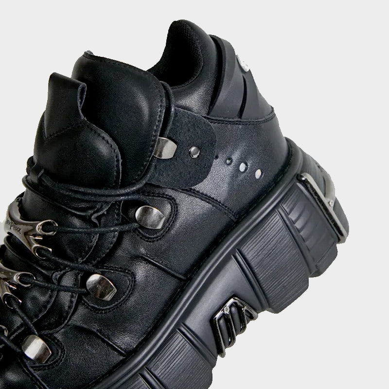 Women Rock Boots Metal Decor Punk Style Sneakers Boots - Tophatter Daily Deals