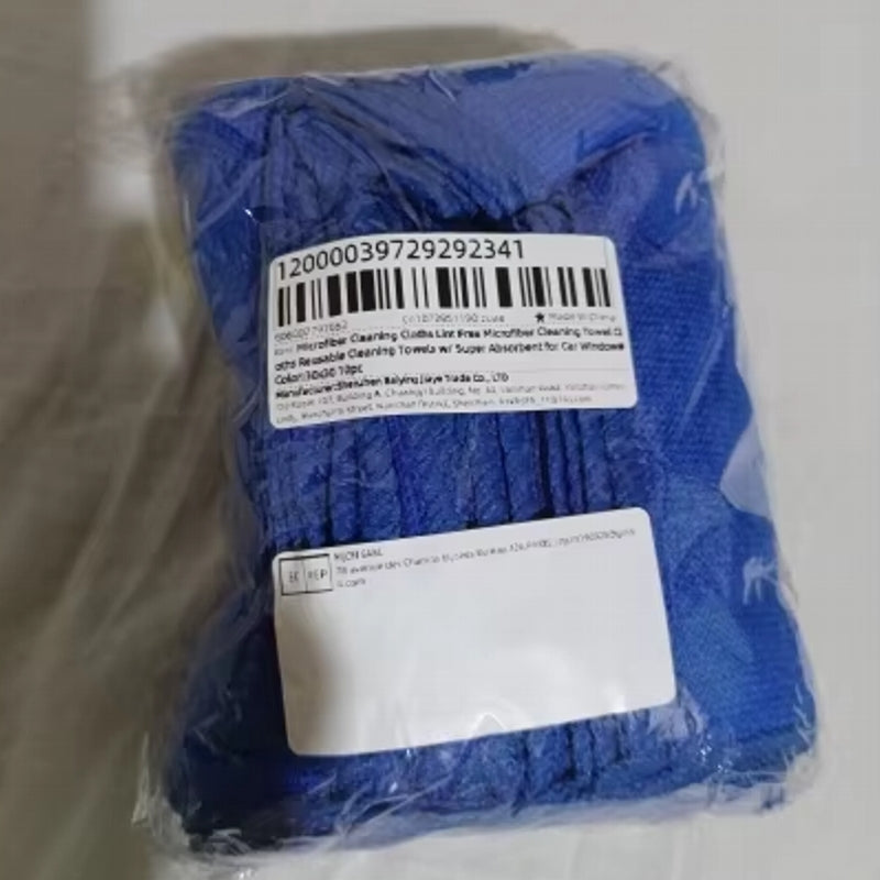 Microfiber Cleaning Cloths Super Absorbent for Car Windows Pack of 10 Car and Motorcycle Accessories - Tophatter Daily Deals