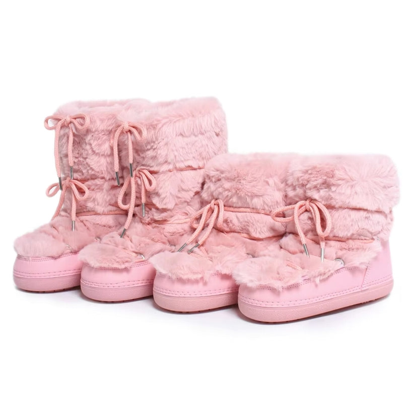 Winter Fur Women Snow Boots Snow Boots - Tophatter Daily Deals