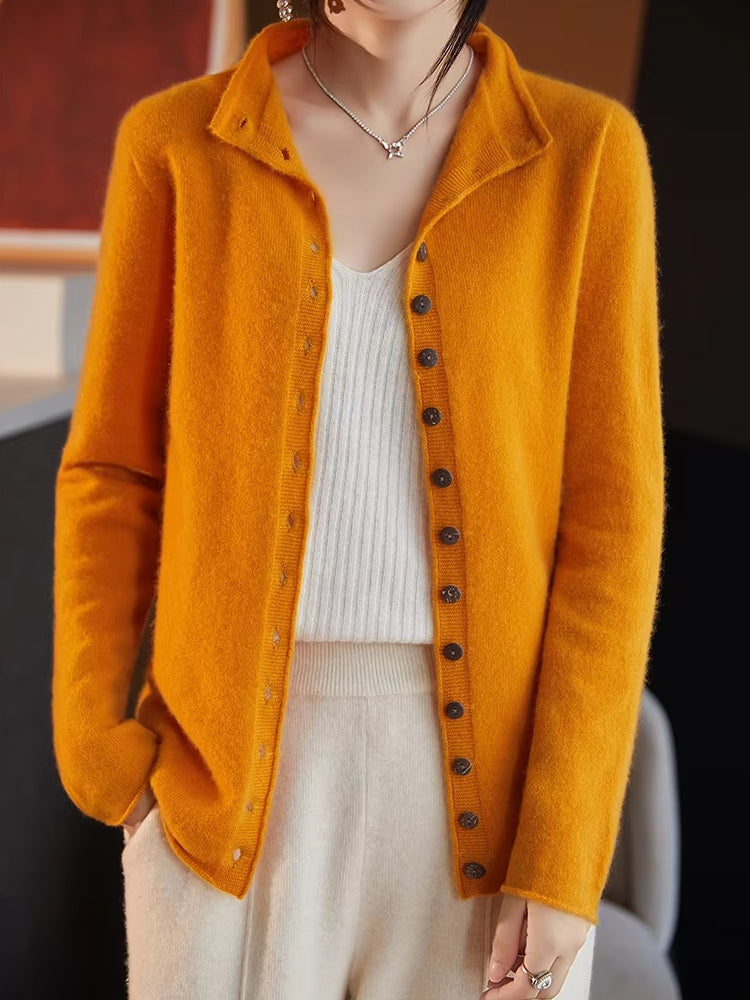 Wool Jacket Knitted Top Sweater Blouses - Tophatter Daily Deals