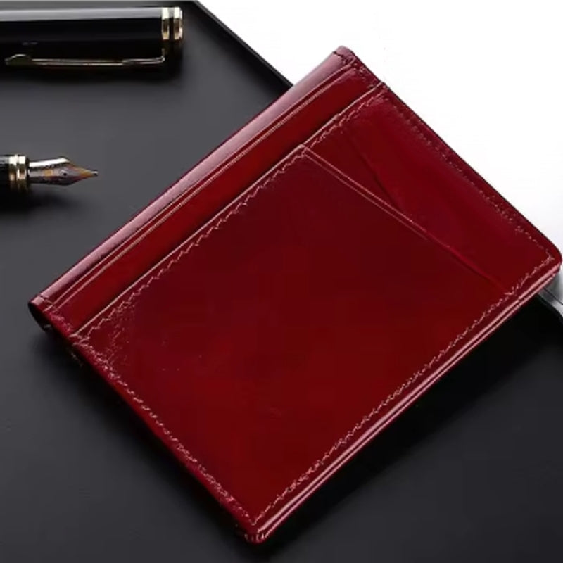 Slim Soft Wallet in Genuine Leather Card Holder Wallets - Tophatter Daily Deals