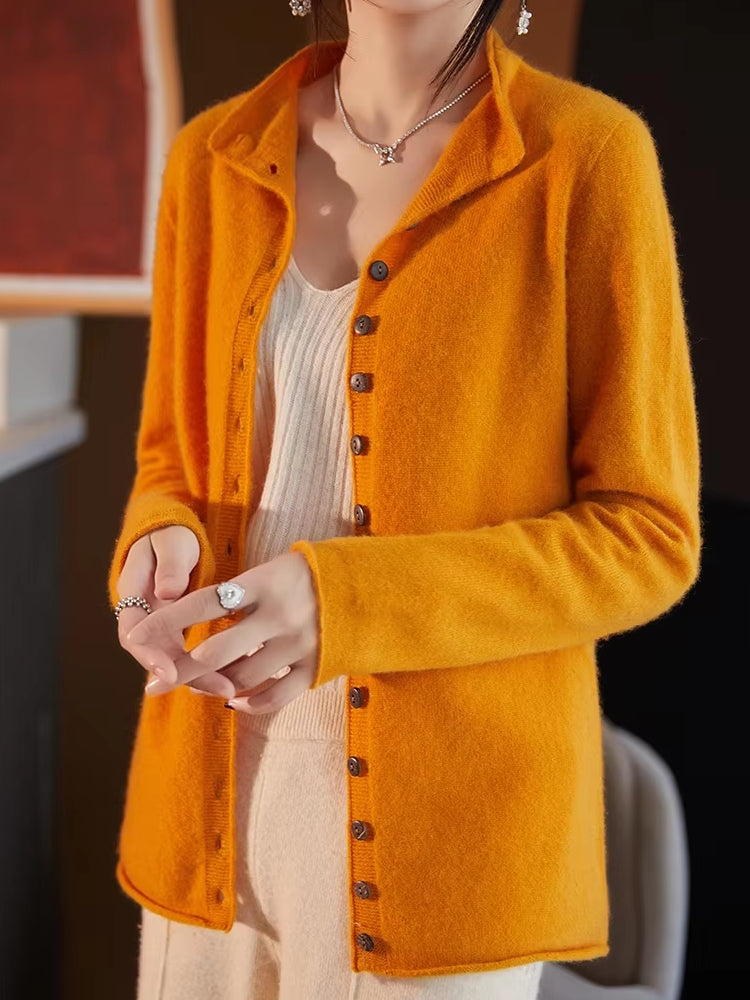 Wool Jacket Knitted Top Sweater Blouses - Tophatter Daily Deals