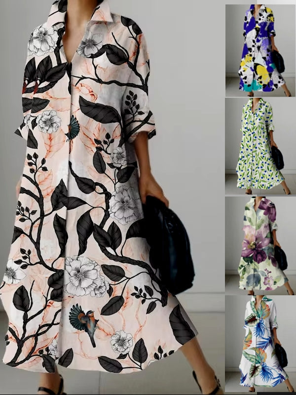 Women's Elegant Shirt Dresses Maxi Dresses - Tophatter Daily Deals