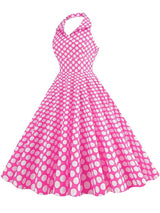 Retro Halter Party Midi Dresses Midi Dresses - Tophatter Daily Deals