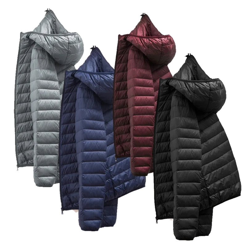 Down Coat Portable Slim Down Parkas Men Jackets - Tophatter Daily Deals