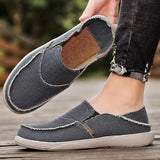 Fashion Flat Loafers Shoes Canvas Shoes Black Loafers - Tophatter Daily Deals