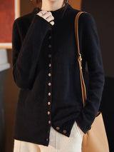 Wool Jacket Knitted Top Sweater Blouses - Tophatter Daily Deals