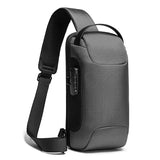 Men Chest Bag Waterproof Anti-thief Travel Pack Grey Men Bags - Tophatter Daily Deals