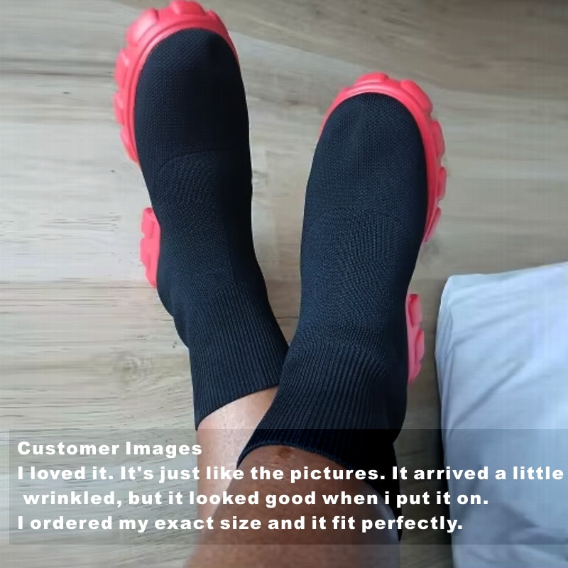 Women Short Knitting Platform Ankle Boots Boots - Tophatter Daily Deals