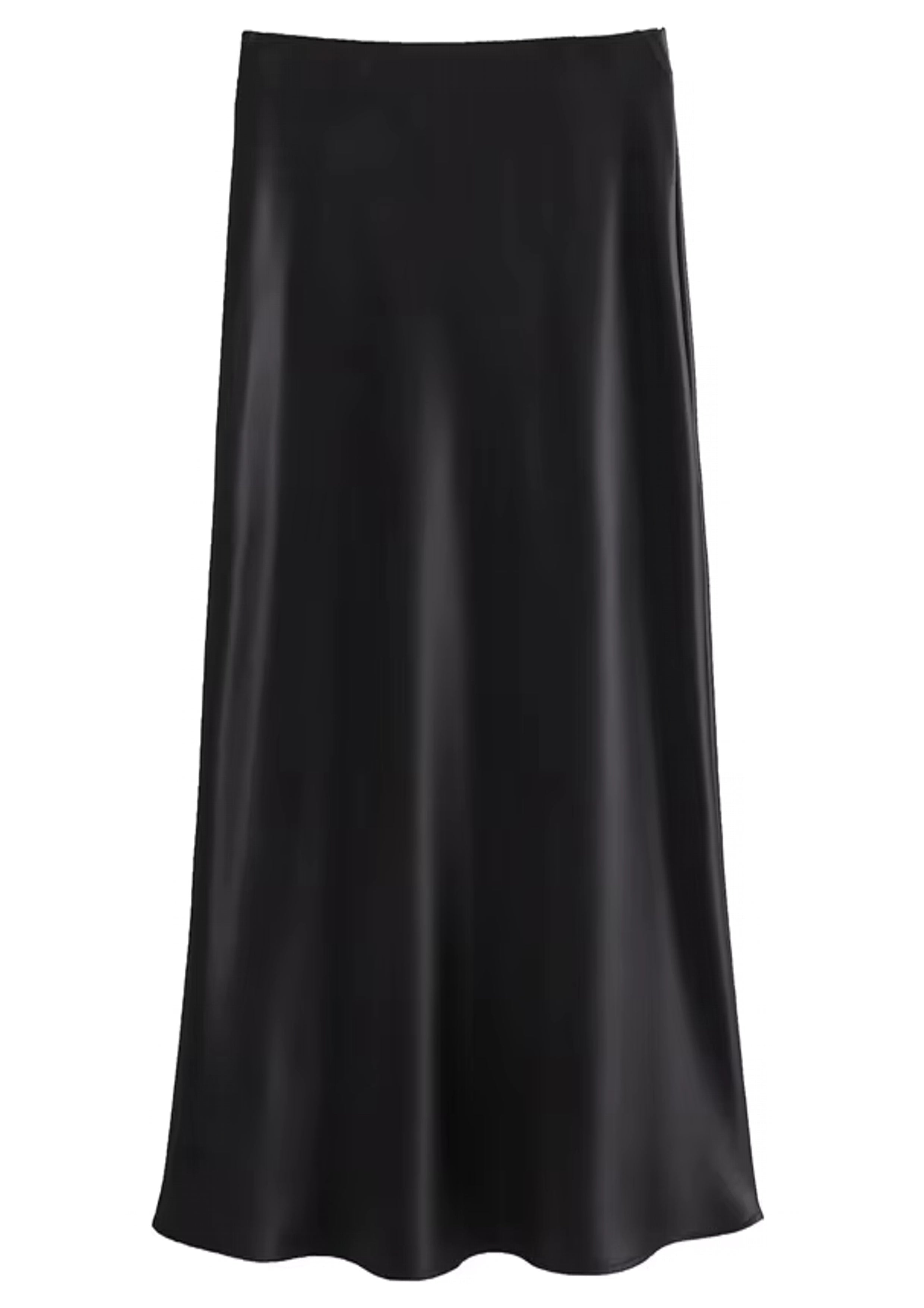 Satin Skirt Women High Waist Long Skirts For Women Black Dresses - Tophatter Daily Deals