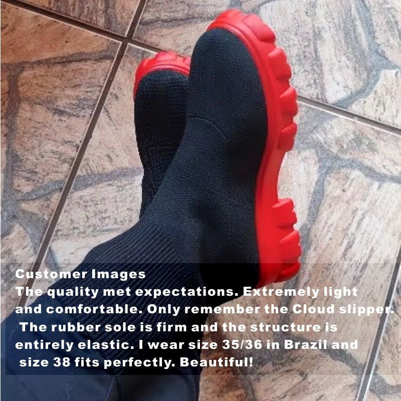 Women Short Knitting Platform Ankle Boots Boots - Tophatter Daily Deals