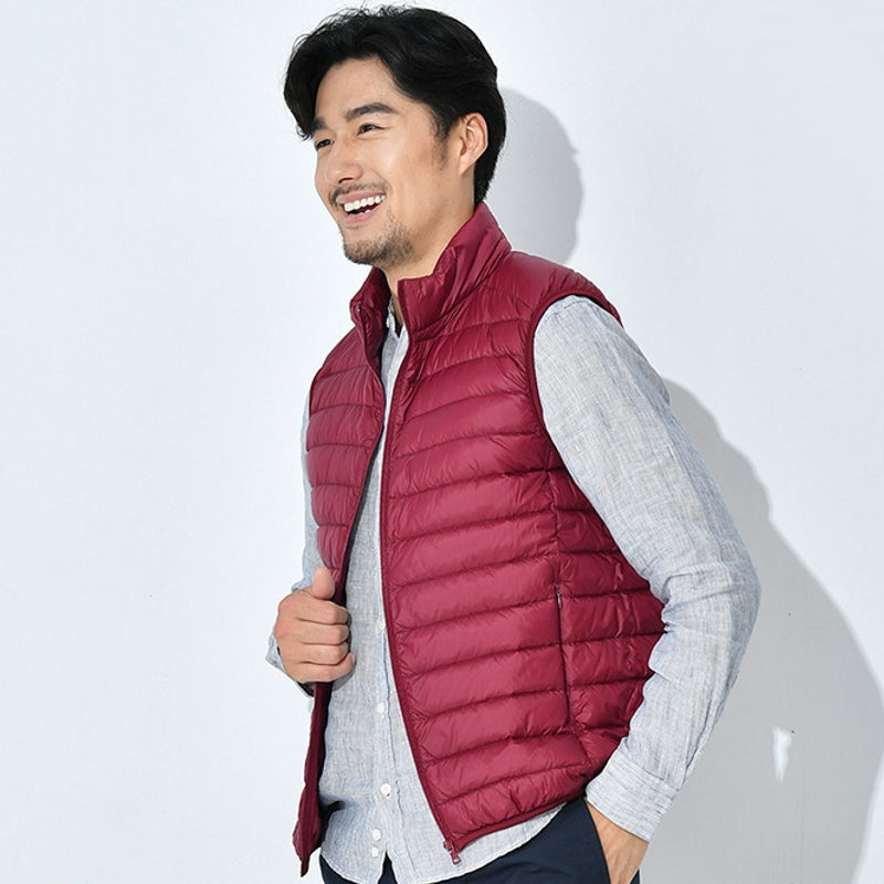 Warm Vest Ultra Light Down For Men Red Men Jackets - Tophatter Daily Deals