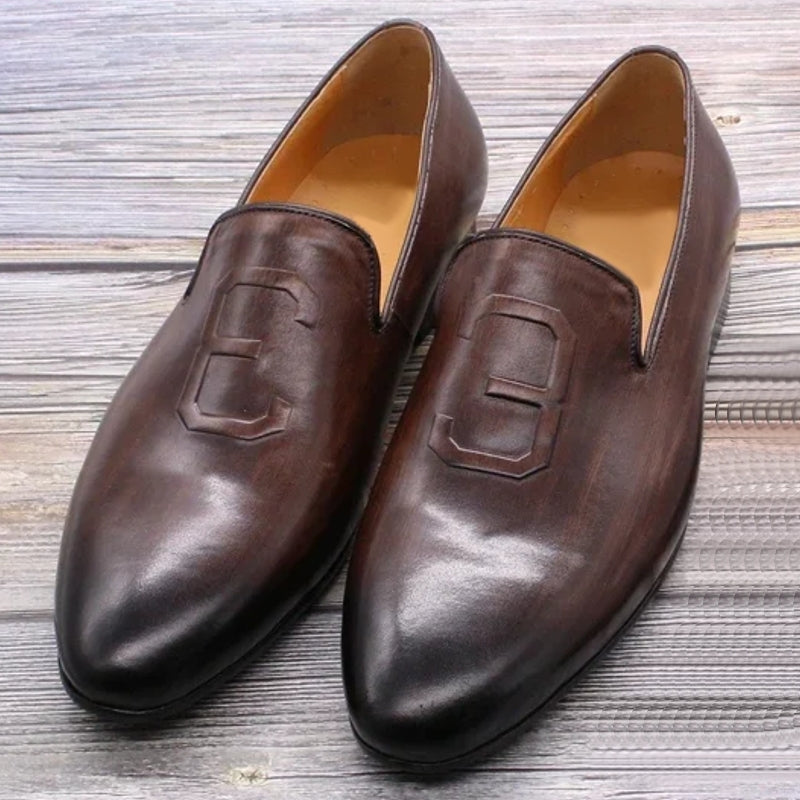 Luxury Suit Formal Genuine Leather Dress Loafers Shoes Men Dresses Shoes - Tophatter Daily Deals