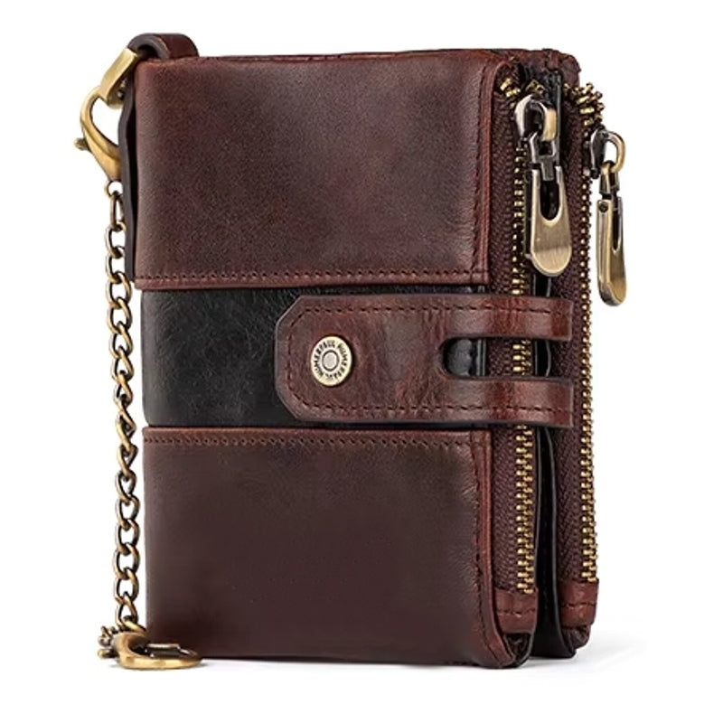 Fashion Quality Travel Purse Rfid Protected Credit Card Wallet Brown Wallets - Tophatter Daily Deals