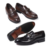 Genuine Leather Business Dress Shoes Comfortable Men Shoes Men Shoes - Tophatter Daily Deals